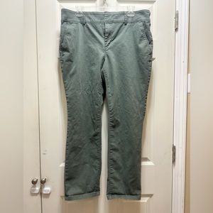 LOFT Olive Green Chino Pants Size 14